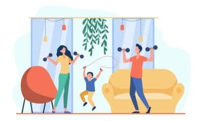 benefits of being fit- happy family